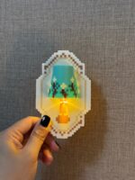 Vintage French style Healing Little Lamp | Pixel Art Digital - Image 2