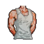 Muscular male model pixel art 1(perler beads)
